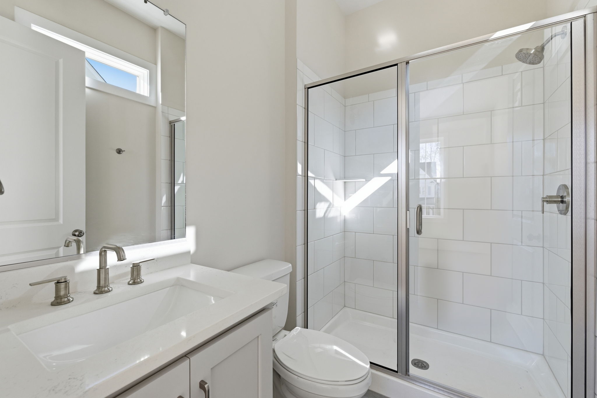 Full bath with toilet and walk in shower